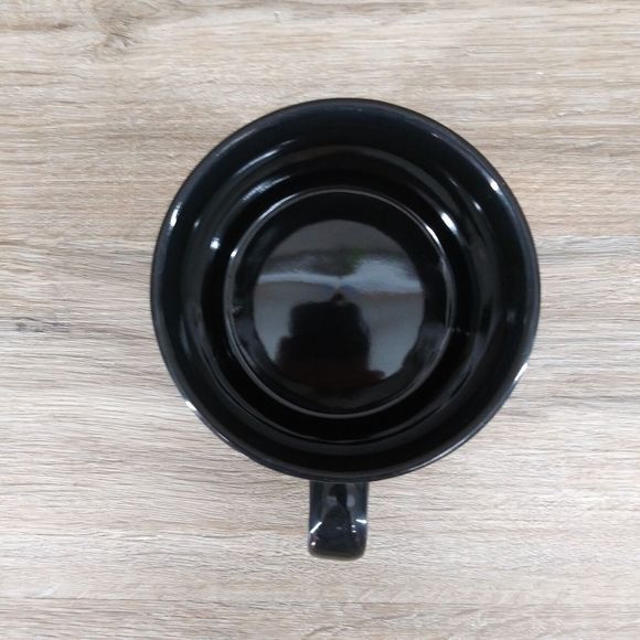 Craftsman Coffee Mug Black Large Ceramic Chili Soup Hot Cocoa Cup - Picture 5 of 7